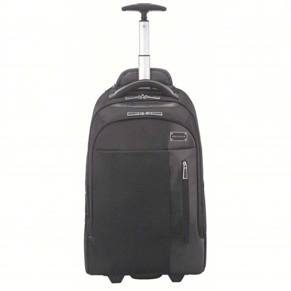 ECO STYLE Rolling Laptop Backpack: Black,